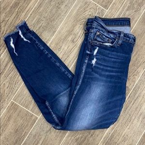 Flying monkey mid rise ankle skinny
